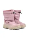 Falcotto X Naturino Round-toe Quilted Snow Boots In Pink