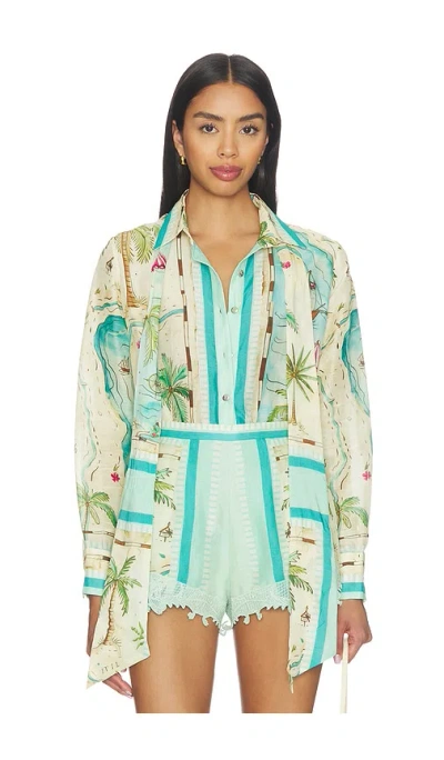 Falguni Shane Peacock Blouse In Multi