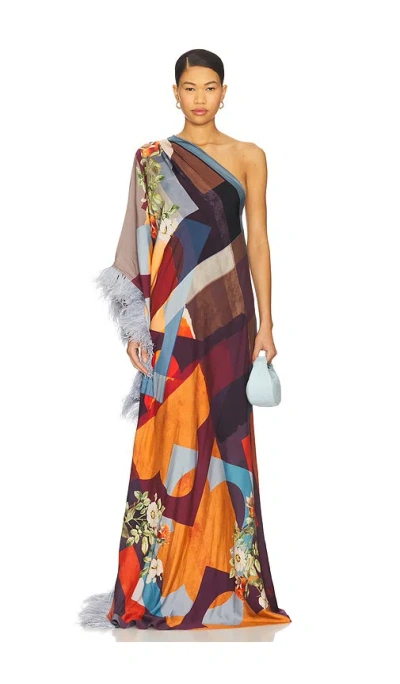 Falguni Shane Peacock X Revolve Asymmetric Kaftan Dress