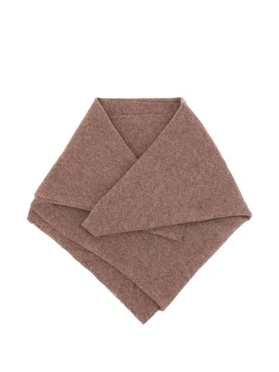 Faliero Sarti Adeli Triangular Cashmere Shawl In Brown
