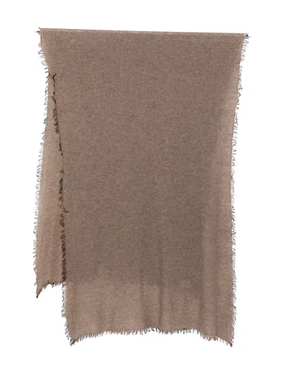 Faliero Sarti Adriana Frayed-edge Scarf In Brown