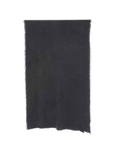 Faliero Sarti Adriel Frayed-edge Scarf In Black