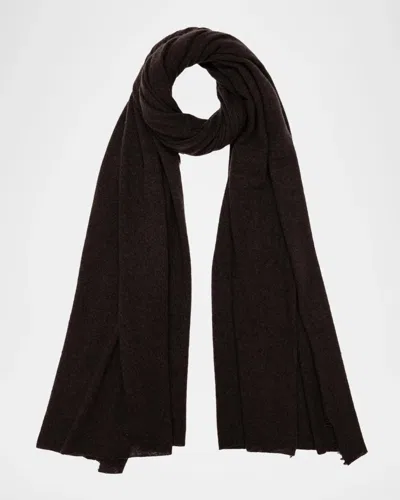 Faliero Sarti Adriel Pure Cashmere Scarf In Brown