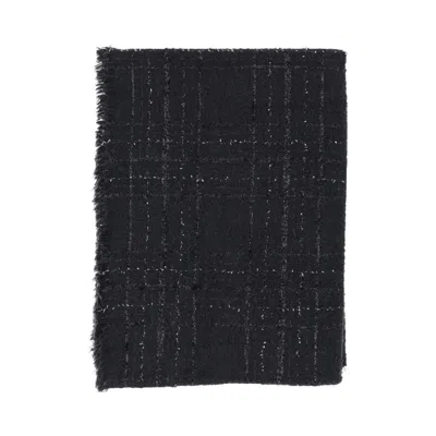 Faliero Sarti Adrienne Wool Blend Scarf In Black