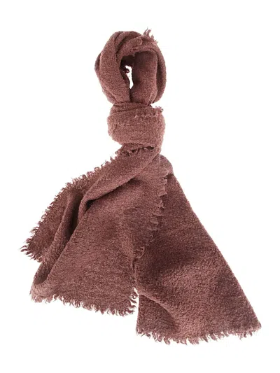 Faliero Sarti Alexina Frayed Scarf In Brown