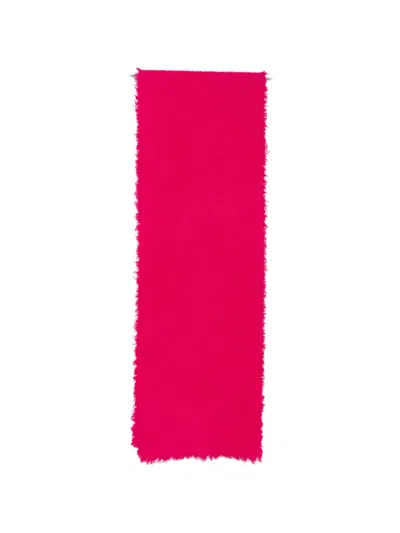 Faliero Sarti Alexina Frayed-edge Scarf In Pink
