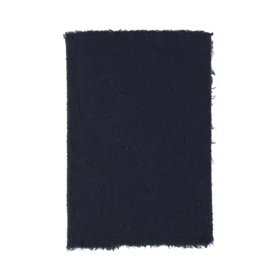 Faliero Sarti Altea Wool Blend Scarf With Sequins In Black
