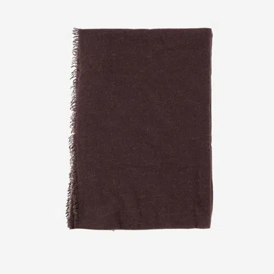 Faliero Sarti Alux Cashmere Blend Scarf In Brown