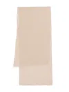 Faliero Sarti Cashmere Scarf With Delicate Fringe In Neutrals