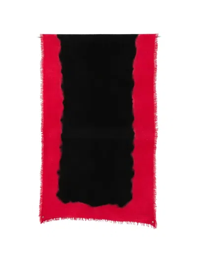 Faliero Sarti Anelisa Frayed Scarf In Black