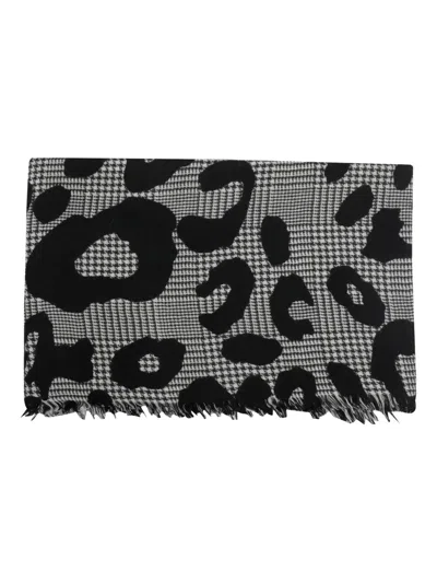 FALIERO SARTI ANIMAL-PRINT FRINGED SCARF