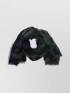 Faliero Sarti Chal Ax Leopard-print Frayed-edge Scarf In Green