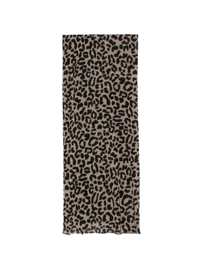 Faliero Sarti Ayame Leopard-print Scarf In 뉴트럴