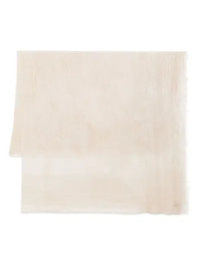FALIERO SARTI BEIGE FRINGED SCARF