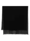 Faliero Sarti Black Scarf With Virgin Wool