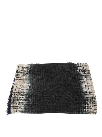 Faliero Sarti Blended Shaded Scarf In Black