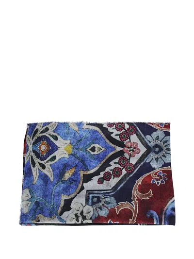 Faliero Sarti Bluette Carpet Floral-print Scarf In Multi