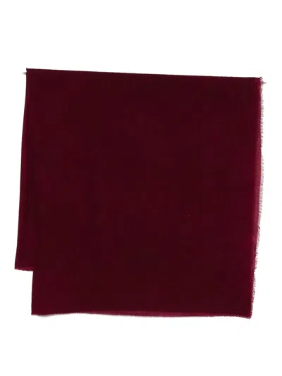 FALIERO SARTI BORDEAUX  SCARF IN WOOL AND CASHMERE
