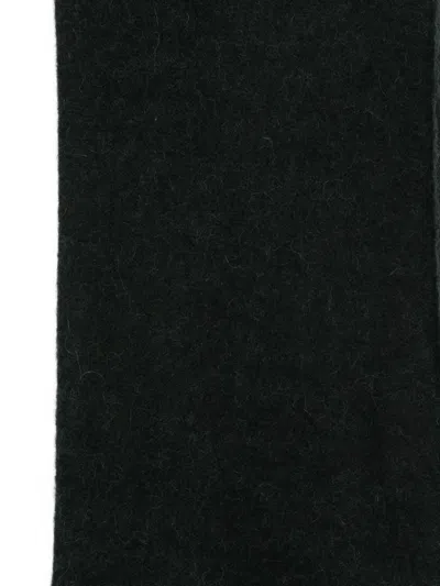 Faliero Sarti Brushed Raw-edge Scarf In Black