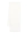 Faliero Sarti White Dianetta Scarf In Cashmere And Silk