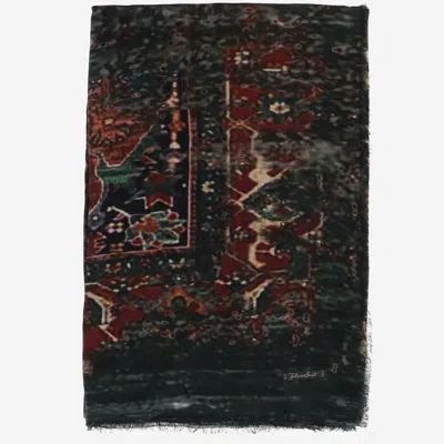 Faliero Sarti Carpet-pattern Modal And Cashmere Scarf In Multicolor