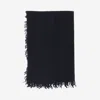 Faliero Sarti Cashmere And Wool Blend Scarf In Black