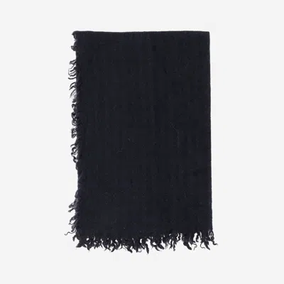 Faliero Sarti Cashmere And Wool Blend Scarf In Black