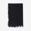 Faliero Sarti Cashmere And Wool Blend Scarf In Black