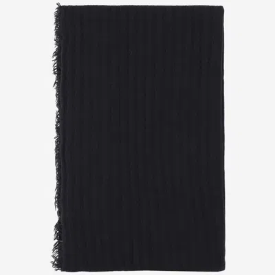 Faliero Sarti Cashmere And Wool Blend Scarf In Black