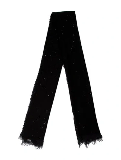Pre-owned Faliero Sarti Cashmere Scarf In Black