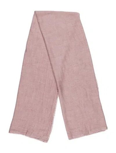 Pre-owned Faliero Sarti Cashmere Scarf In Pink