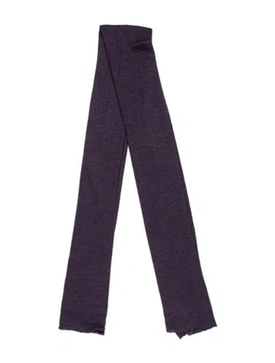 Pre-owned Faliero Sarti Cashmere Scarf In Purple