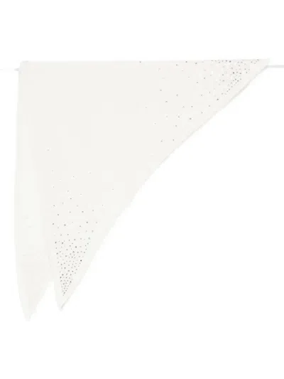 Faliero Sarti Cashmere Scarf In White