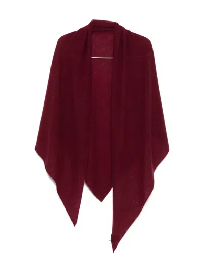 Faliero Sarti Adeli Triangle Scarf In Cashmere Accessories In Red