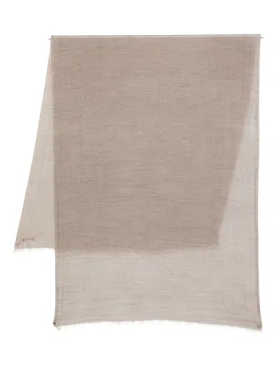 Faliero Sarti Cashmere Wool Scarf In Neutral