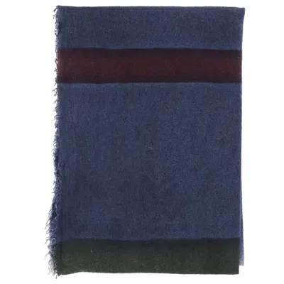 Faliero Sarti Cashmere-silk Scarf With Eros Pattern And Fringed Edges In Multi