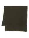 Faliero Sarti Chal Coccola Raw-edge Scarf In Green