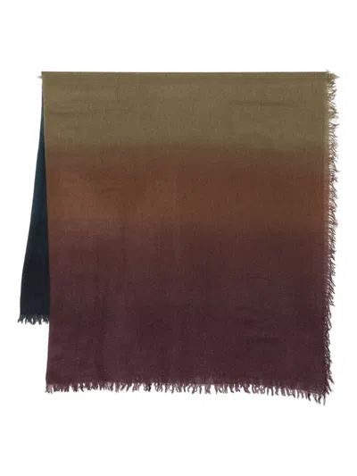 Faliero Sarti Chal Cristina Ombre Frayed-edge Scarf In Multi