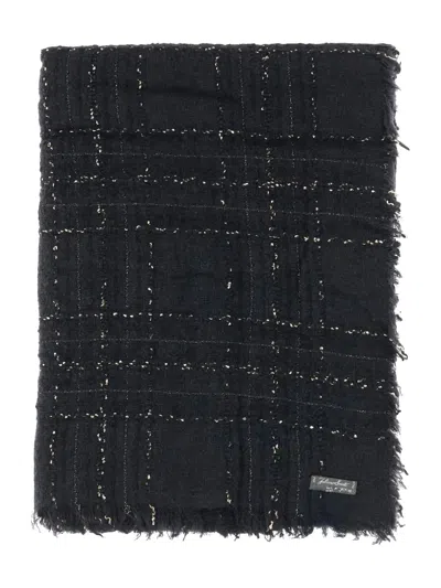 Faliero Sarti Checked Scarf In Black