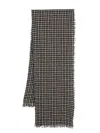 Faliero Sarti Checked Scarf In Black