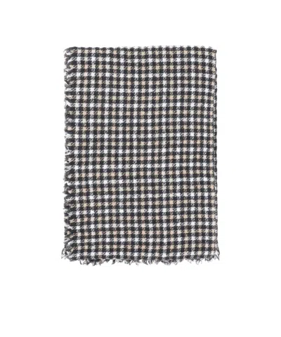Faliero Sarti Checked Scarf In Black