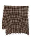 Faliero Sarti Checkered Scarf In Gray