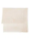 Faliero Sarti Clary Lurex Details Scarf Accessories In Beige