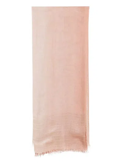 Faliero Sarti Clizia Cashmere Blend Stole Lightweight Texture In Gold