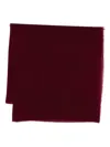 Faliero Sarti 'coccola' Scarf In Burgundy Wool And Cashmere