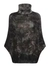 Faliero Sarti Multicolor Wool Cardigan In Red