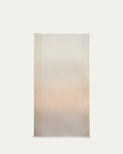 Faliero Sarti Dania Ombre Wool-blend Scarf In White