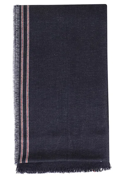 Faliero Sarti Denim Effect Scarf