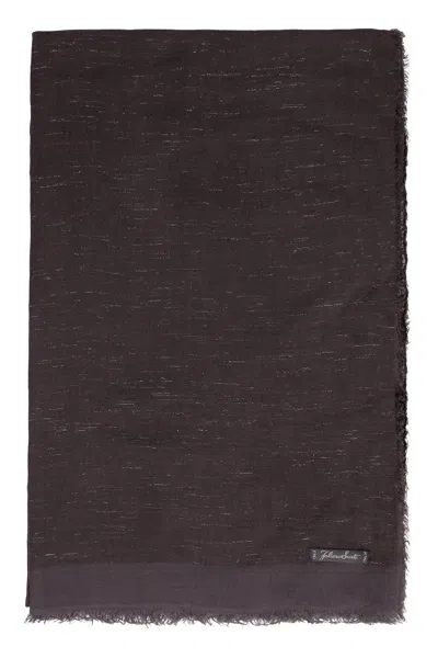 Faliero Sarti Diamantina Foulard Style 140x180 Cm In Gray