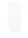 Faliero Sarti White Dianetta Scarf In Cashmere And Silk In White